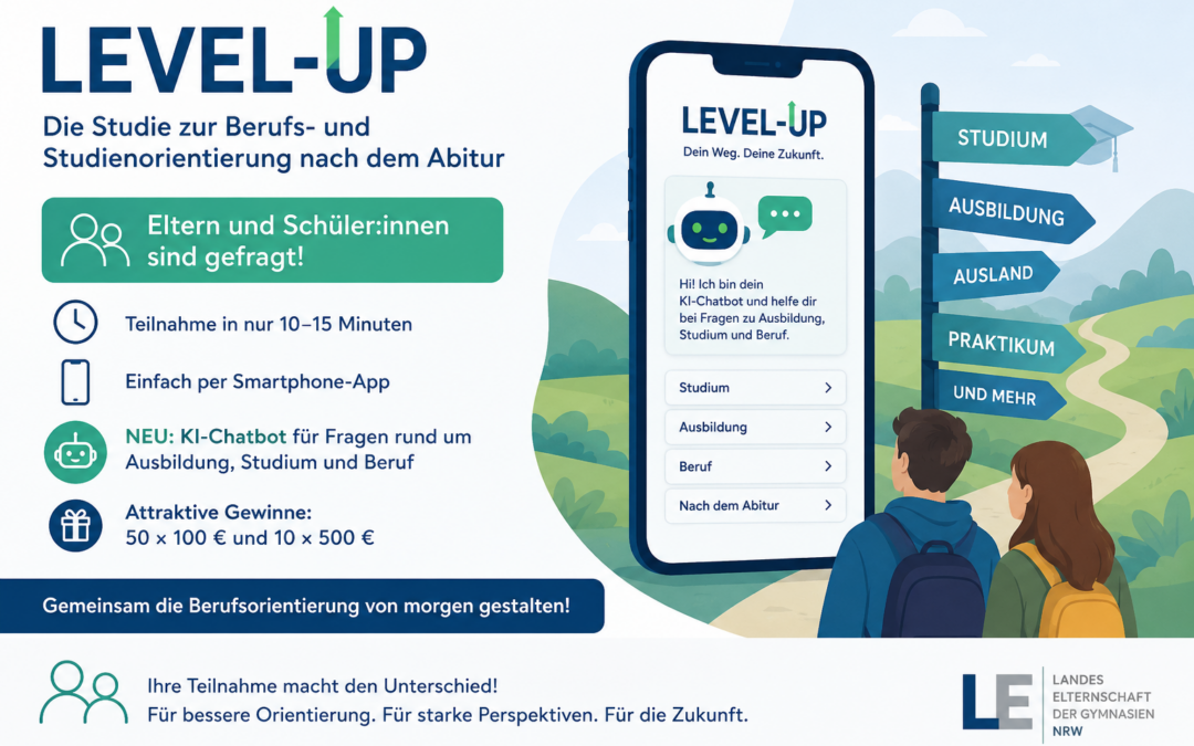 Level-Up-Studie: Jetzt teilnehmen und KI-Chatbot zur Berufsorientierung nutzen